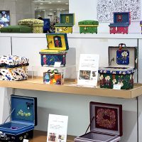 コラボ茶箱も多数展示されました